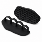120 Pieces Flexible Rubber Palm Protector Grip for Weight Lifting and Fitness, Black