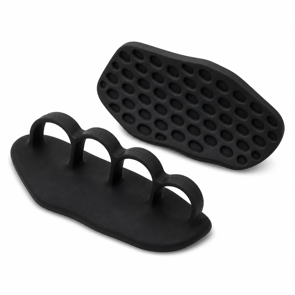 120 Pieces Flexible Rubber Palm Protector Grip for Weight Lifting and Fitness, Black