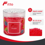 96 Pieces Car Air Fresheners Jelly Pearls Decor, Fruits Scent, Red, 1 Piece