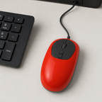 72 Pieces Wired Optical Mouse, Red, Single Computer Mouses for Desktop and Laptop Use