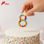 240 Pieces Mixed Colour Number 8 Cake Candle, Single Decorative Numeral Candle for Celebration Cakes