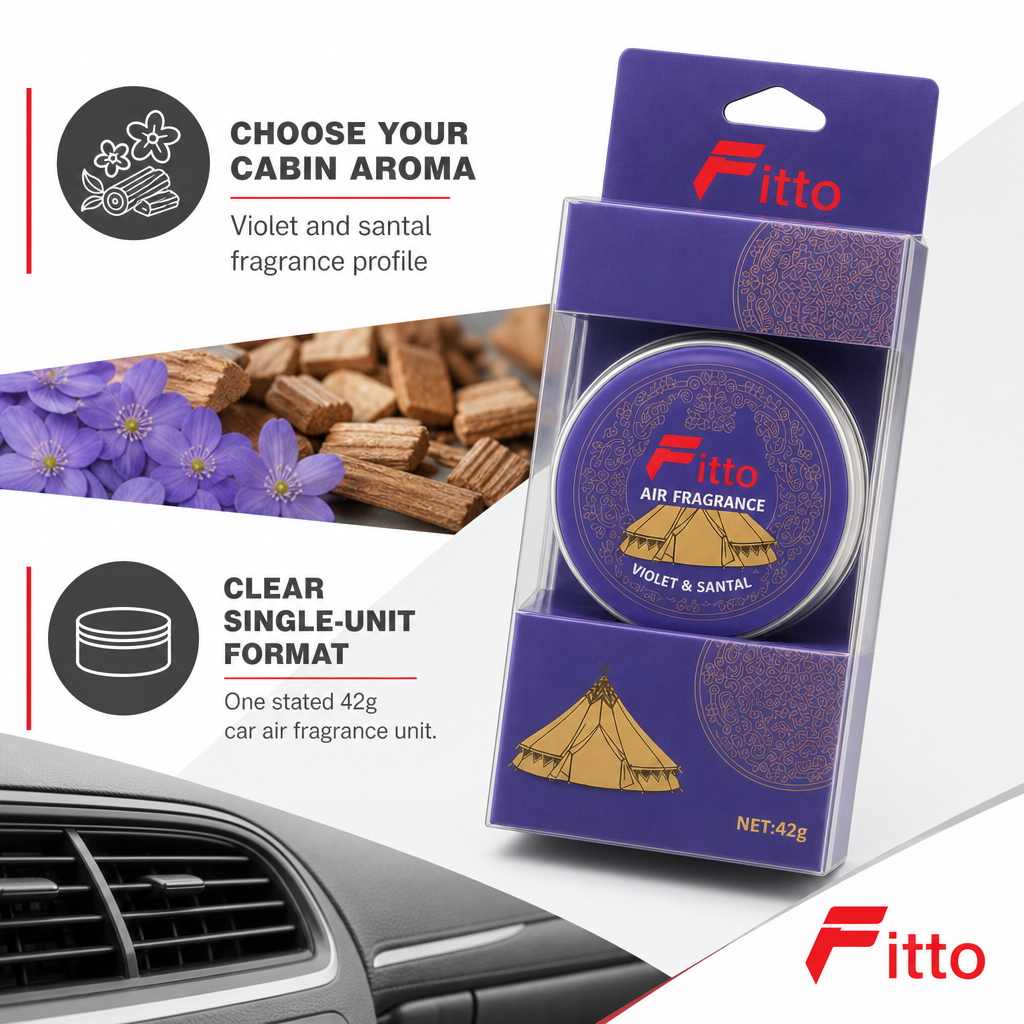 96 Pieces Car Air Fresheners, Violet & Santal Scent, 42g Round Fragrance Unit for Vehicle Interiors
