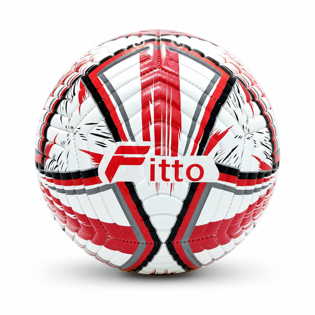 72 Pieces Football Size 5, White with Colour Line Design, Single Ball for Football Practice and Recreation