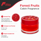 72 Pieces Fresh Gel Air Freshener, Forest Fruits Scent, Red Jar, 8 x 8 x 7 cm