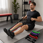 48 Pieces Resistance Bands Training Kit with Handles, Four-Piece 4-in-1 Set