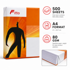 96 Pieces White A4 Copier Papers, 80 GSM, 21 × 29.7 cm, 500 Sheets for Printing and Copying
