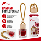 96 Pieces Hanging Bottle Car Air Fresheners, Vanilla Scent, Corded Interior Accessory