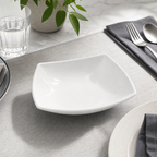 96 Pieces Bowl, White, 6.5 Inch Square Tablewares Dish for Serving and Dining