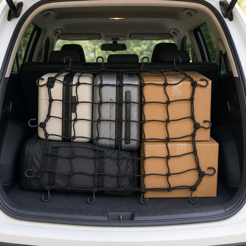 48 Pieces Elastic Cord Cargo Net, 120 x 205 cm, 16 Hooks