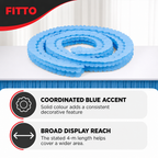 240 Pieces Blue Solid Colour Paper Garland, 4 m x 16 cm, 1 Piece