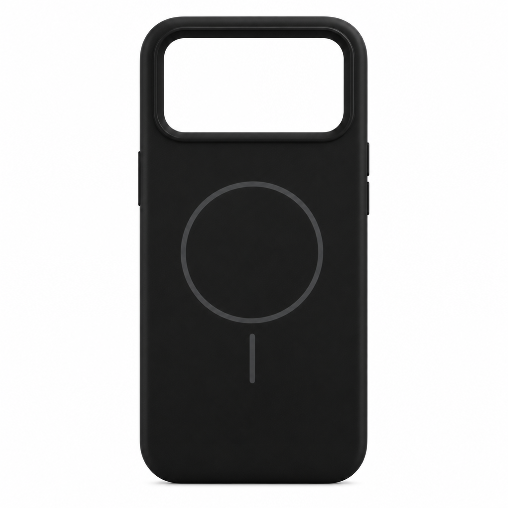 120 Pieces Magnetic Phone Cases with Raised Camera Protection, Silicone, Black, Single Piece