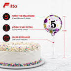 240 Pieces Birthday Number 5 Cake Candle, 5 cm