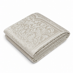 96 Pieces Silk Travel Prayer Mats, Syrian Style, Beige, Foldable Religious Mat