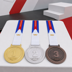 144 Pieces Award Medals with Ribbons, 1st 2nd 3rd Place Set for Sports Events, Competitions and Recognition Ceremonies