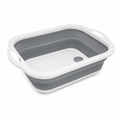 96 Pieces White and Grey 3-in-1 Collapsible Cutting Boards and Washing Basket, 1 Piece, 42 x 32 cm