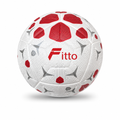 72 Pieces Size 5 Football, Red and White, Single Ball for Training and Recreational Play