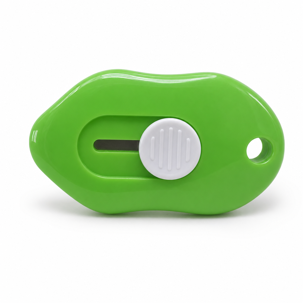 96 Pieces Mini Retractable Utility Cutter, Green and White, 9 cm, 1 Piece