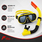 72 Pieces Swimming Mask and Snorkel Set, Yellow, 1 Piece