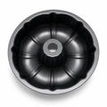 96 Pieces 26 cm Fluted Carbon Steel Non-Stick Bundt Cake Mold, Black, 1 Piece