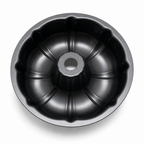 96 Pieces 26 cm Fluted Carbon Steel Non-Stick Bundt Cake Mold, Black, 1 Piece
