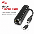 96 Pieces USB Type-C to Gigabit Ethernet Adapter, 10/100/1000Mbps Wired Network Converter