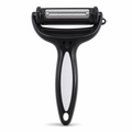 144 Pieces 3-in-1 Rotary Vegetable Peeler, Black, Three Blade Options for Fruit and Vegetable Preparation