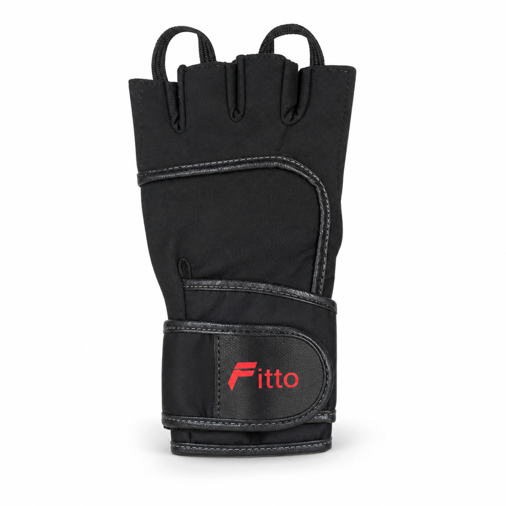 96 Pieces Gym Gloveses with Wrist Support for Weight Lifting and Fitness, Black