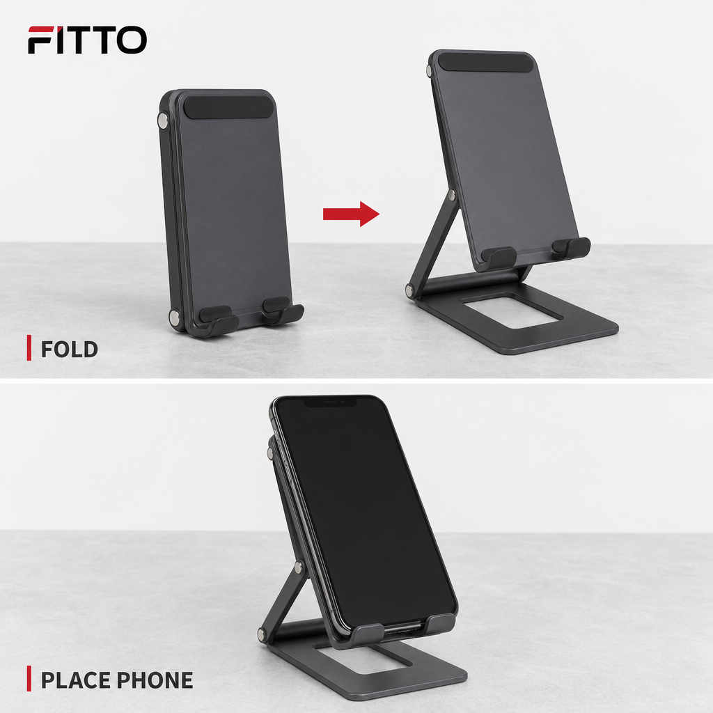 120 Pieces Foldable Mobile Phone Holder Stand, Compact Desktop Viewing Support