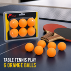 144 Pieces Table Tennis Balls, Orange, 6-Piece Pack