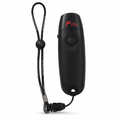 72 Pieces Electronic Sports Whistles with Wrist Lanyard, Handheld Button, Black