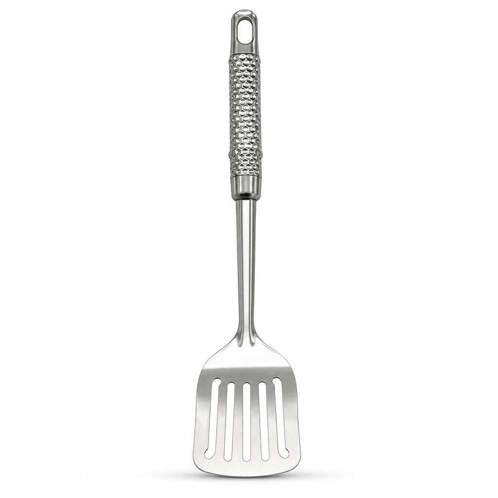 120 Pieces Slotted Turner, Silver Stainless Steel Cooking Utensils, 32 cm, 1 Piece