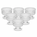 96 Pieces Glass Tea Cup Set, 145 ml Clear Cups, 6 Pieces