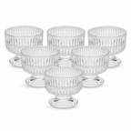 96 Pieces Glass Tea Cup Set, 145 ml Clear Cups, 6 Pieces