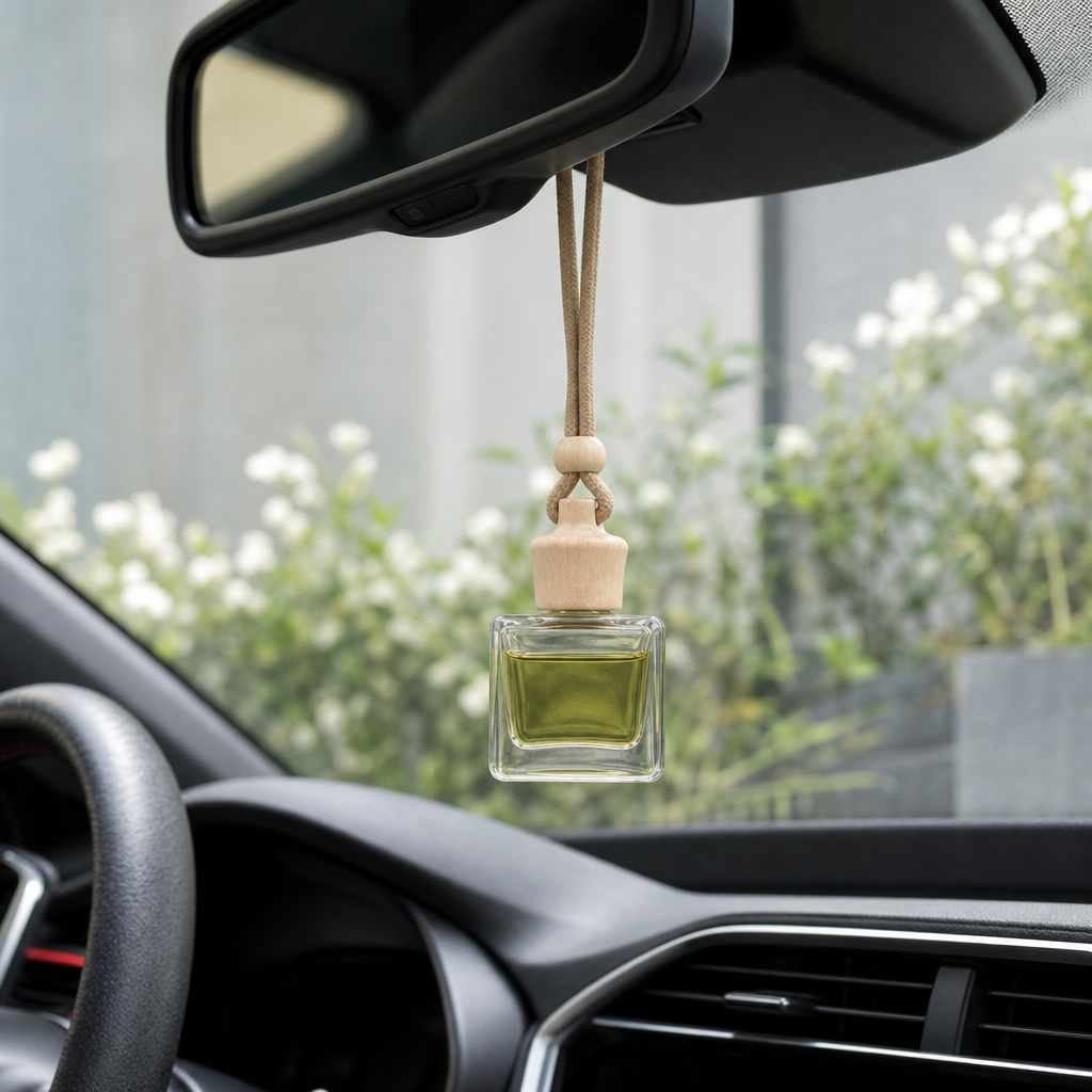 96 Pieces Hanging Car Air Fresheners, Sun-Kissed Lily Scent, Bottle-Style Interior Fragrance