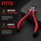 120 Pieces Red and Black Fret Cutter Pliers, 4.5 in, Hand Tools, 1 Piece