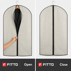 144 Pieces Assorted Colour Zip-Up Garment Bags, 60 × 137 cm, 1 Piece