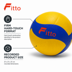 96 Pieces Volleyball, Hard Touch, Yellow and Blue, 21 cm