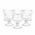 48 Pieces Double-Wall Glass Cup Set, Clear, 6 Pieces for Tabletop Serving