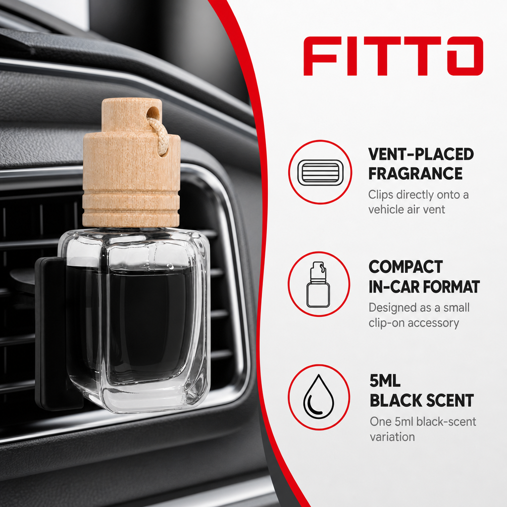 96 Pieces Car Vent Air Freshener Clip, Black Scent, 5ml