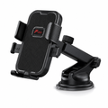 96 Pieces Easy-Clip Car Phone Holder with Telescopic Suction Mount, Adjustable Dashboard or Windshield Stand