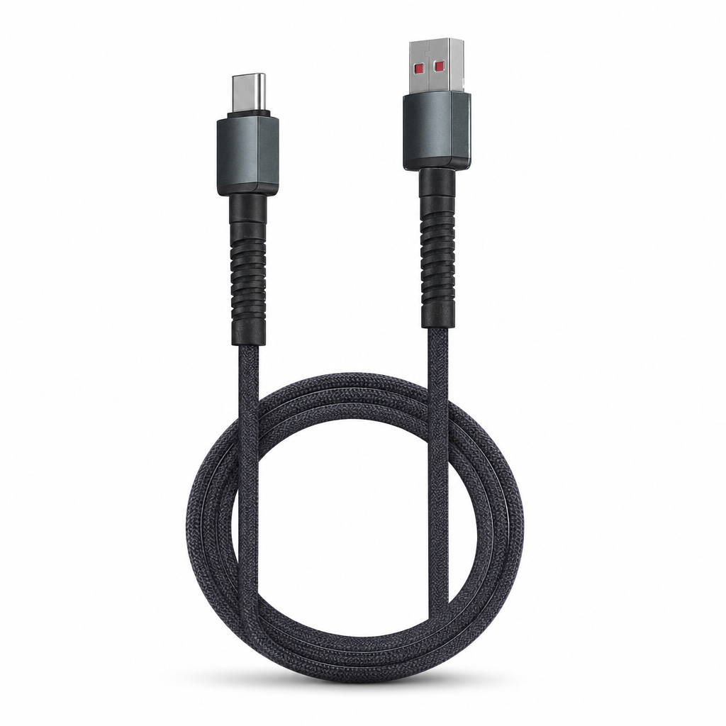 120 Pieces Fast Charging Data Cable, 6A Braided Cable, Assorted Connector Versions, Single Piece