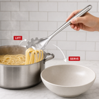 72 Pieces Stainless Steel Spaghetti Server, 32 cm Pasta Serving Utensil