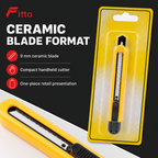 144 Pieces Yellow 9 mm Ceramic Blade Utility Cutter, 1 Piece