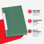 144 Pieces Green A4 Display Book with 10 Sheets, 1 Piece