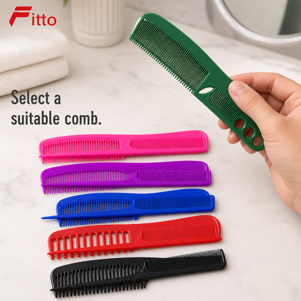 96 Pieces Hair Combs Set, Multicolour, 12-Piece Assorted Styling Combs