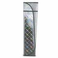 96 Pieces Metallic Foldable Reflective Windshield Sun Shade, Silver Geometric Design, 100 x 20 x 5 cm