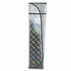 96 Pieces Metallic Foldable Reflective Windshield Sun Shade, Silver Geometric Design, 100 x 20 x 5 cm
