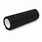 72 Pieces Textured Foam Yoga Roller, 45 cm, Black, Cylindrical Exercise and Stretching Roller