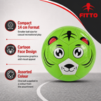 120 Pieces Mini Football Ball, Cartoon Face Design, 14 cm Single Ball, Assorted Colours
