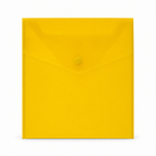 240 Pieces A4 Plastic Button Document Folder Yellow 1 Piece for Office and School Paperwork
